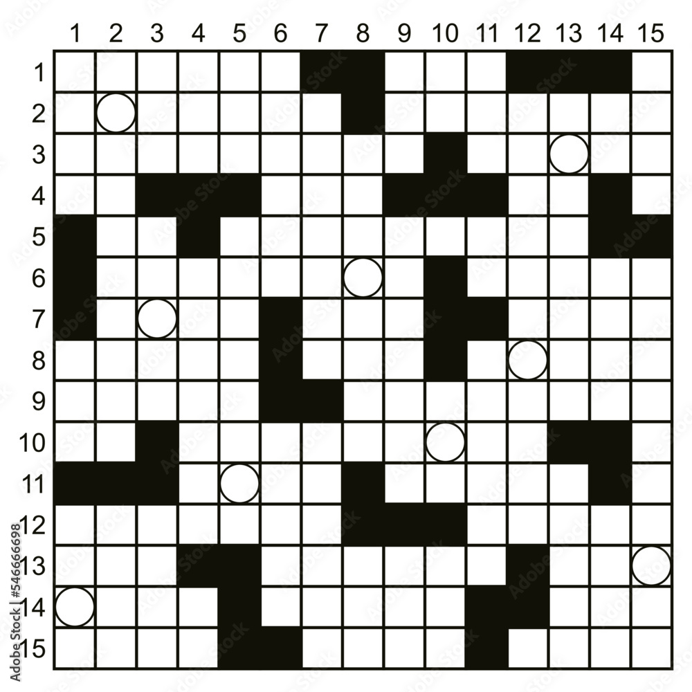 Crossword puzzle template vector square puzzle illustration Stock Crossword puzzle template vector square puzzle illustration Stock