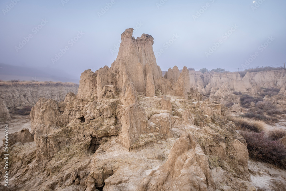 Fototapeta premium Aguarales de Valdemilaz, Valpalmas, Cinco villas, Aragon, Spain