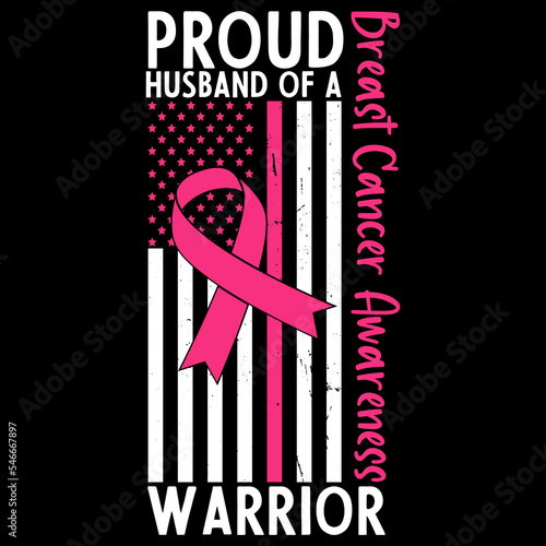 proud husband of a breast cancer awareness warrior