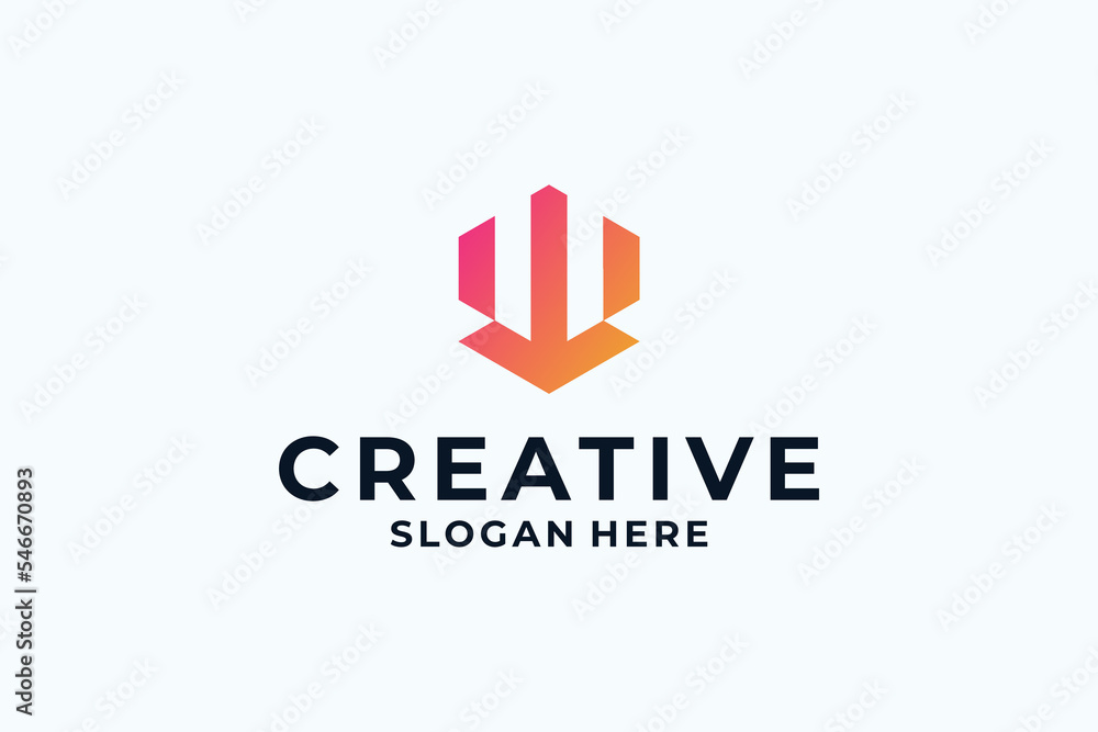 Initial letter W logo design inspiration. Initial letter W logo design inspiration.