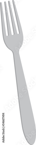 Four prong fork flat icon Equipment for eating Dishware