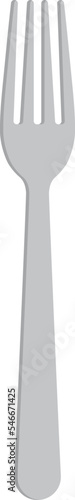 Four prong fork flat icon Equipment for eating Dishware