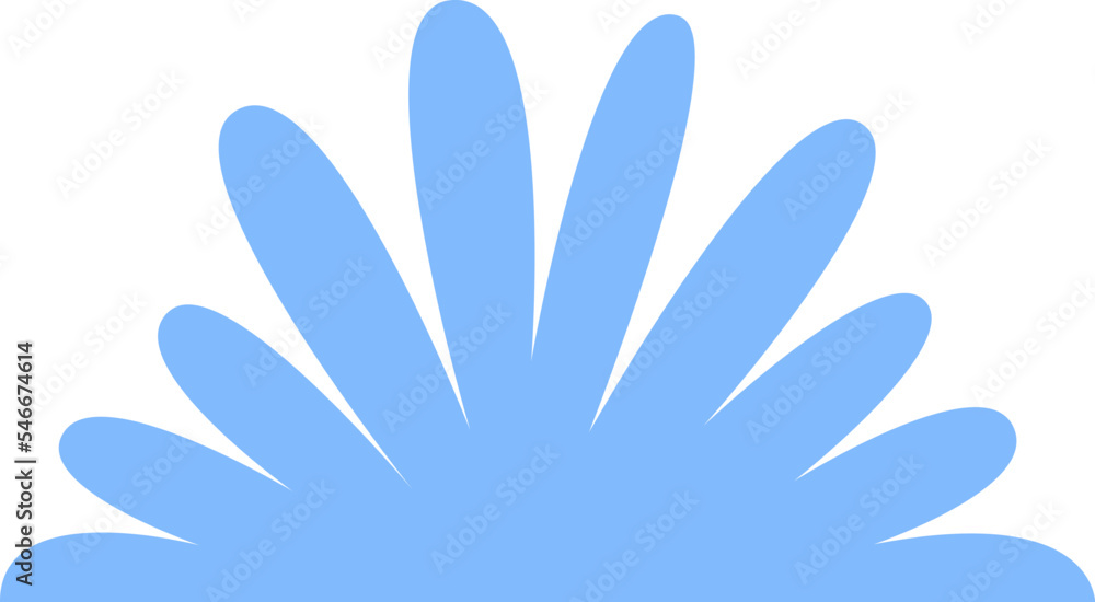 Frozen bush and grass flat icon Covered by snow Frozen bush and grass flat icon Covered by snow