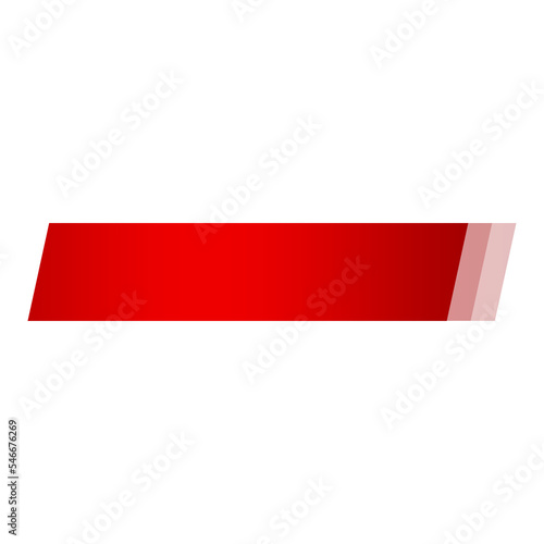 red banner and heading