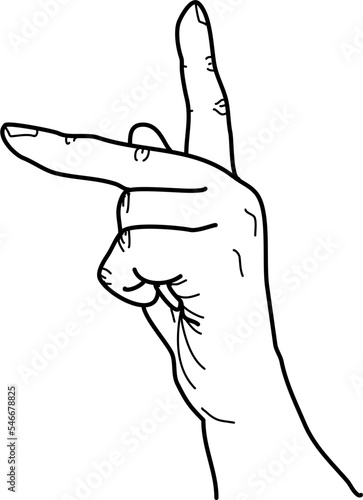 international signs language isl letter k