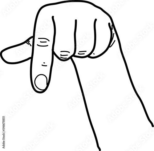 international signs language isl letter q