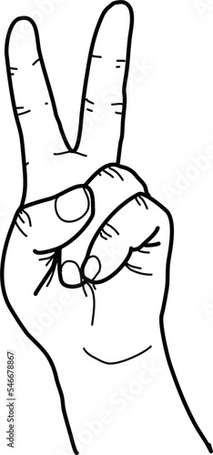 international signs language isl letter v