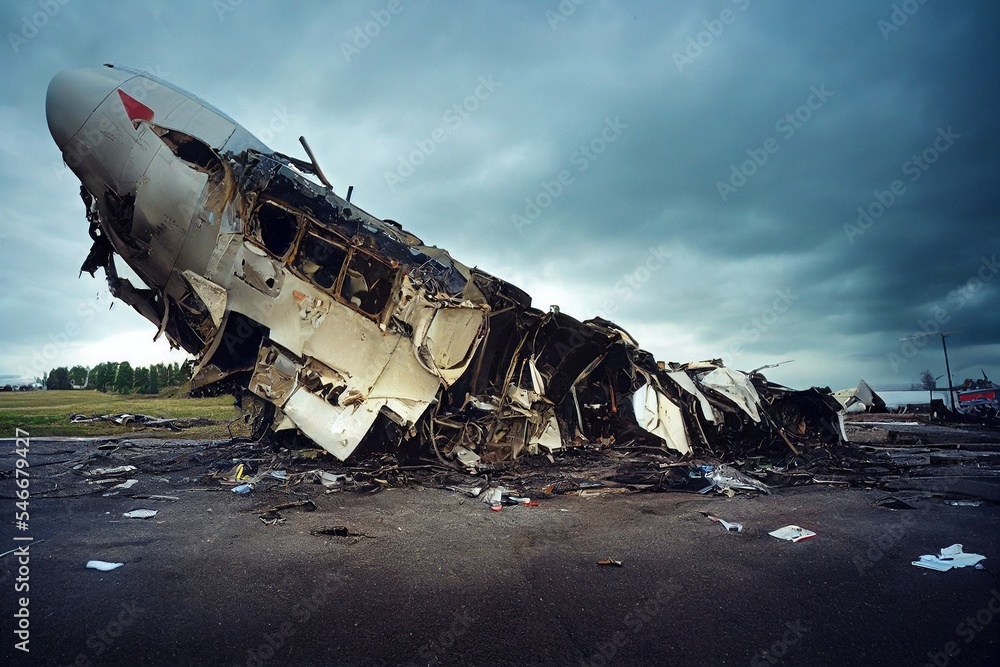 crashed aircraft