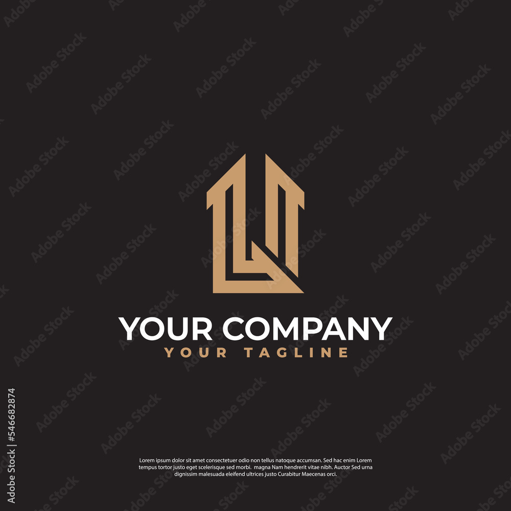 abstract building logo in simple minimalist style abstract building logo in simple minimalist style