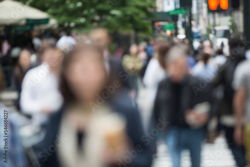 Wallpaper Mural Crowded crosswalk in city center Torontodigital.ca