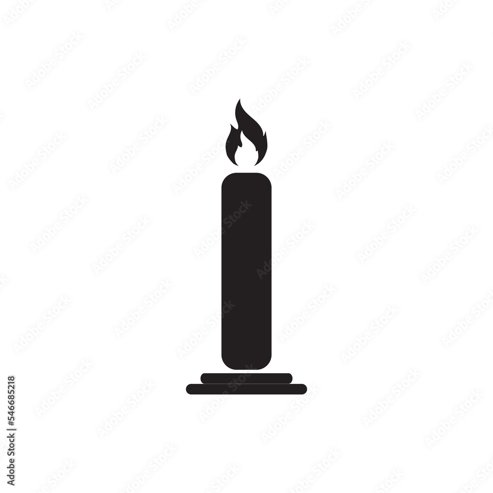 Candle Vectors Illustrations icon background Candle Vectors Illustrations icon background