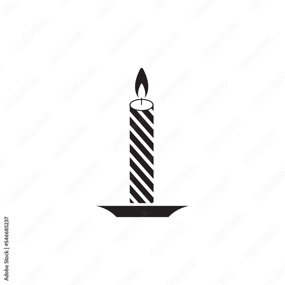 Fototapeta premium Candle Vectors Illustrations icon background