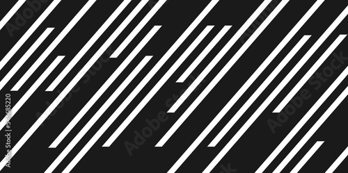 Monochrome abstract geometric background with diagonal stripes