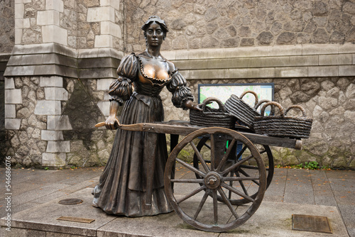 Dublin, Ireland - October 20, 2022: Molly Malone Statue photo
