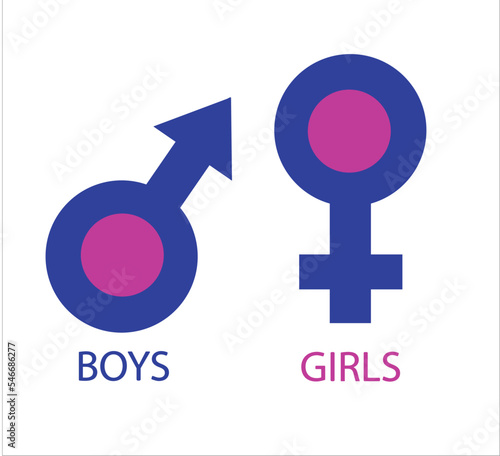 Restroom or bathroom for man and woman to peeing. Funny vector WC pictogram icon or sign. World toilet day. Stickman bath room. Unisex. Clean the toilets