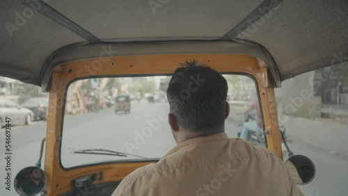 man driving autorickshaw