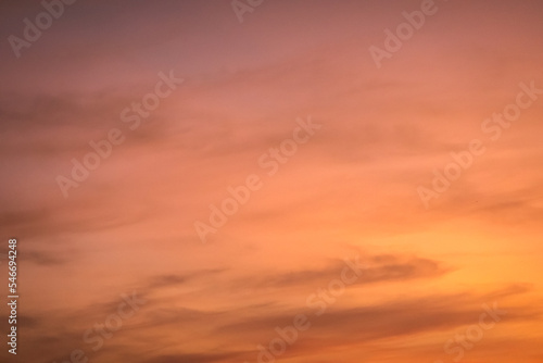 colorful sunset clouds over sky © ChenPG