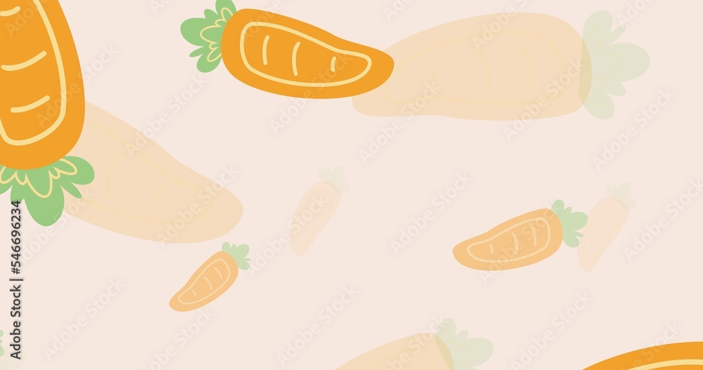 flying carrot pattern background illustration flying carrot pattern background illustration