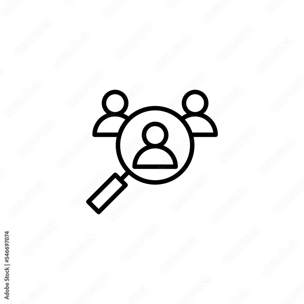 Hiring icon vector illustration. Search job vacancy sign and symbol. Human resources concept. Recruitment Hiring icon vector illustration. Search job vacancy sign and symbol. Human resources concept. Recruitment