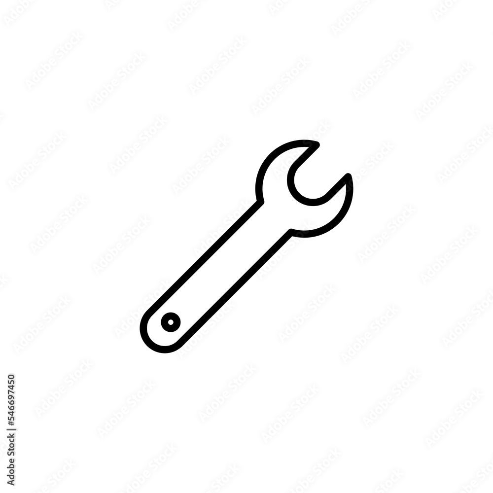 Wrench icon vector illustration. repair icon. tools sign and symbol Wrench icon vector illustration. repair icon. tools sign and symbol