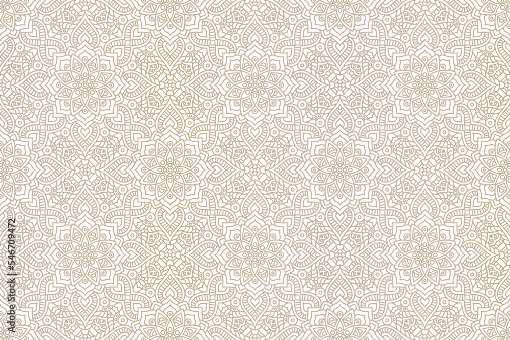 Fototapeta premium Neutral ornamental overlay
