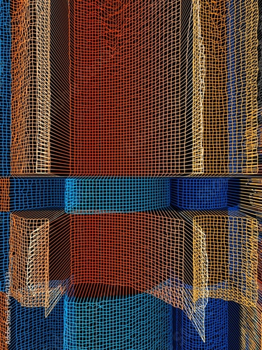 Abstract and Futuristic Grid photo