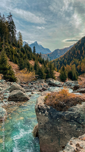 river in the mountains