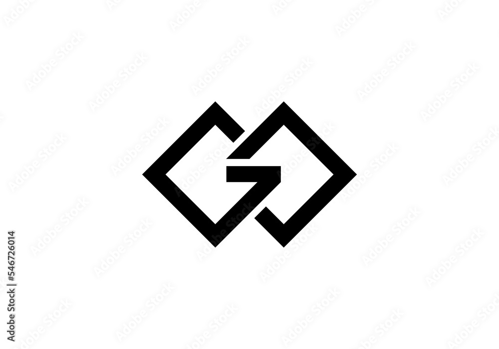 initial letter logo MG initial company icon business logo background illustration initial letter logo MG initial company icon business logo background illustration