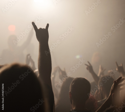 Audience response to heavy metal rock gig