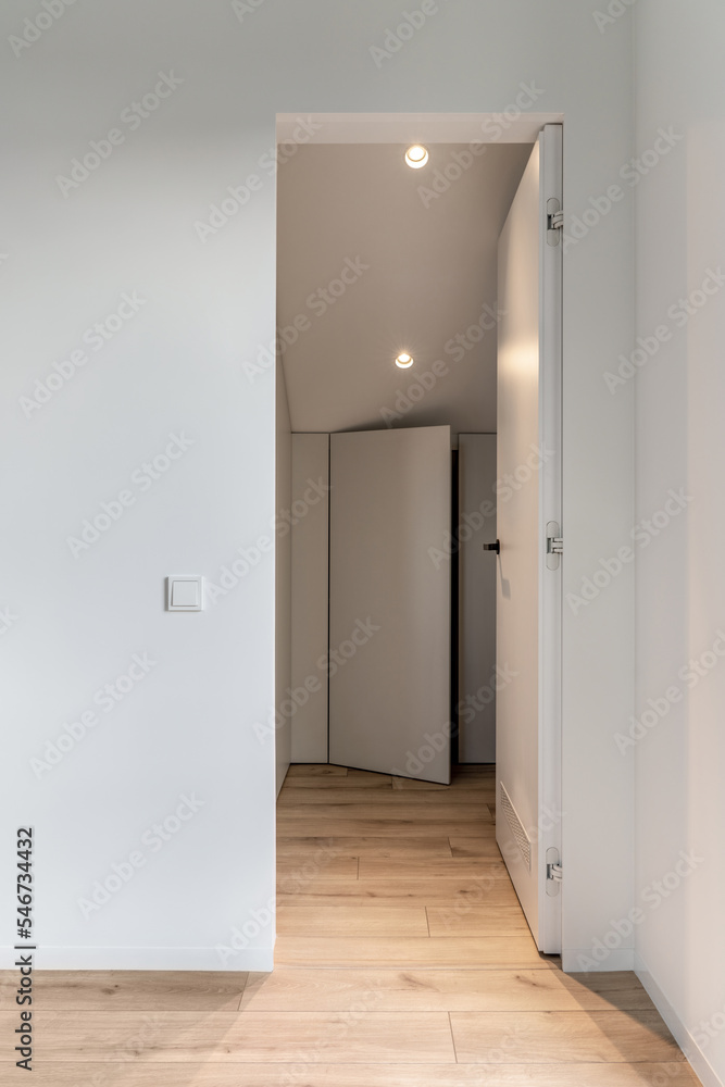Contemporary interior of country house with light walls Contemporary interior of country house with light walls