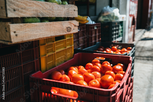 Basket Of Tomatoes photo