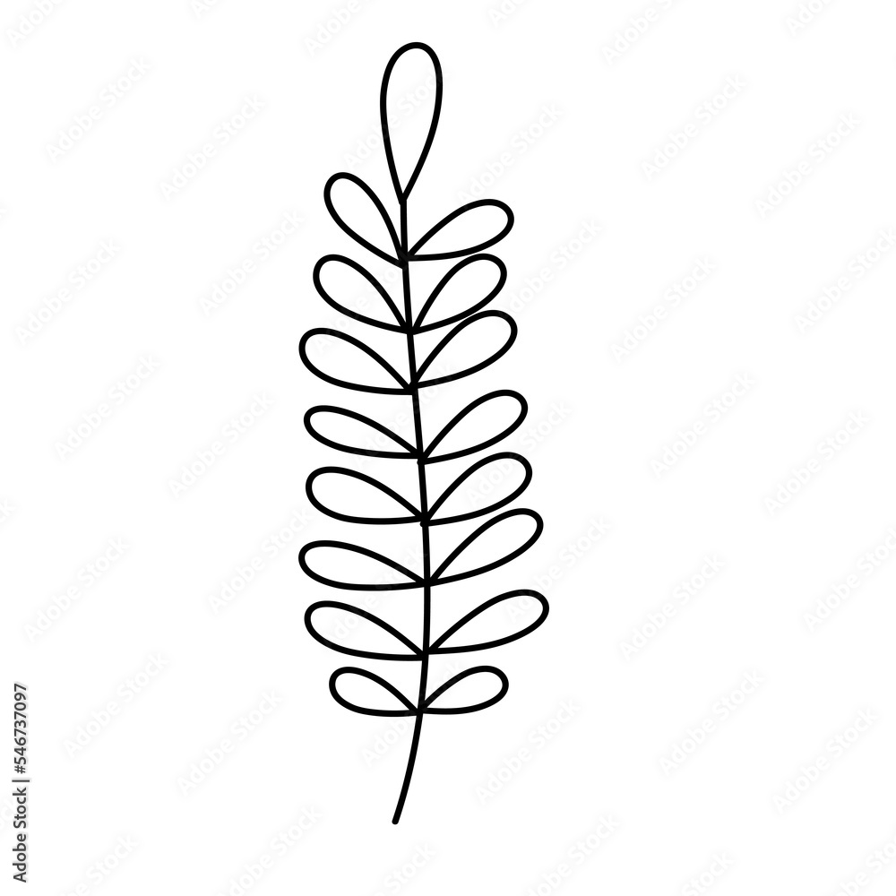 flower and leaf hand draw boho style flower and leaf hand draw boho style