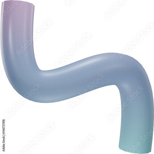 Photos 3D Floating Isolated Render Curve Shape Wallpaper Design
