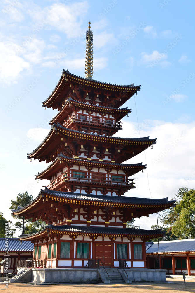 western pagoda in Yakushi-ji temple