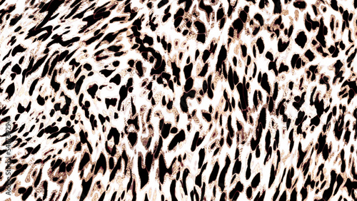 Leopard print background design with animal skin texture and gold stains.