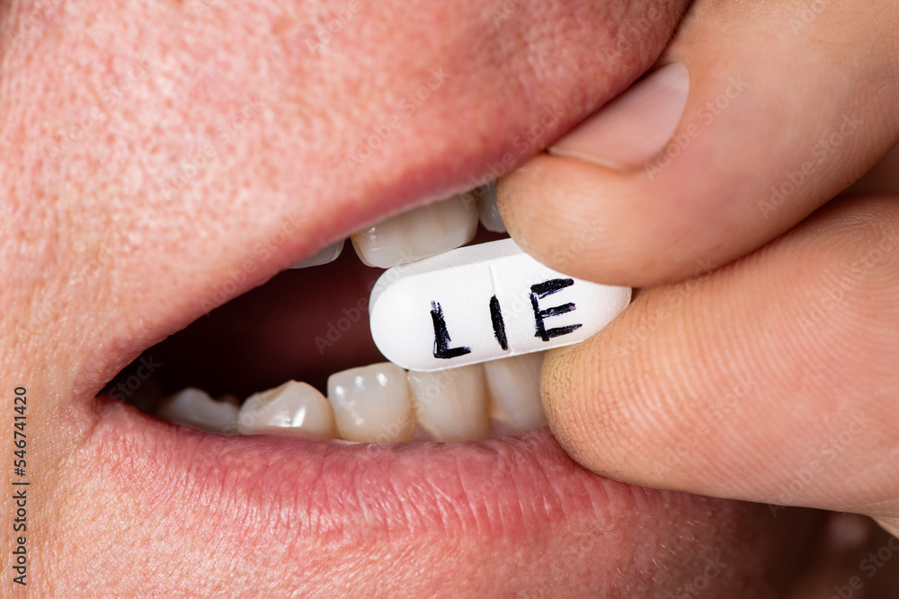 White pill with the inscription White pill with the inscription