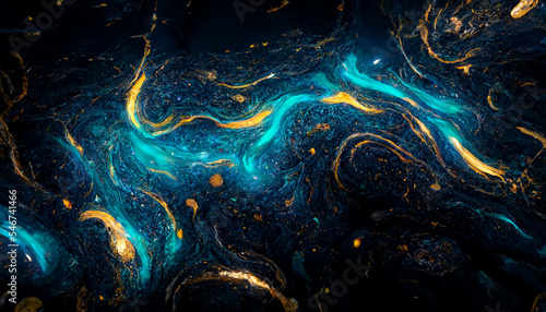 Space galaxy universe colors abstract effect with liquid powder graphic design