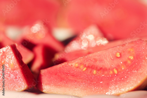red guava slices