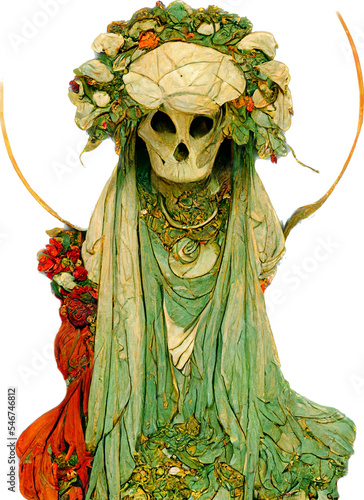 Death Goddess Traditional Creative Religious Folkloric Fine Art