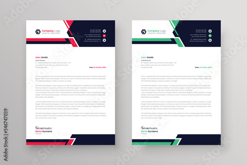 Professional business letterhead corporate identity stylish company invoice and cover design a4 size 