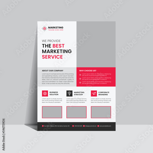 Corporate business flyer template design