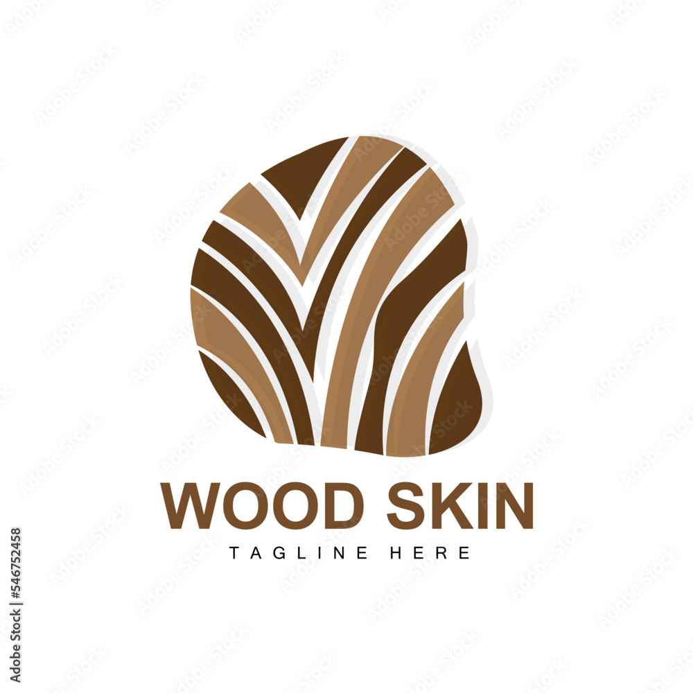 Wood Layer Logo Tree Bark Structure Design Forest Template Vector Wood Layer Logo Tree Bark Structure Design Forest Template Vector