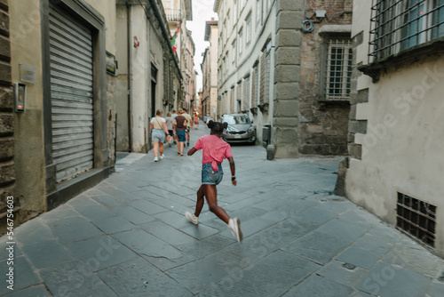 Running girl photo