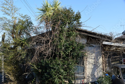 老朽化した住宅街の空き家