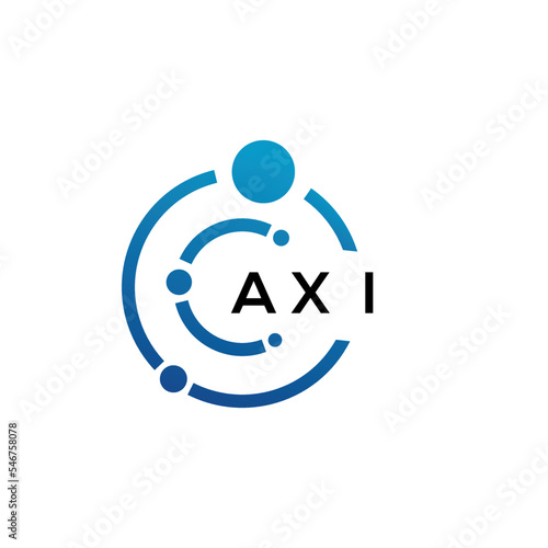 AXI letter logo design on black background. AXI creative initials letter logo concept. AXI letter design.