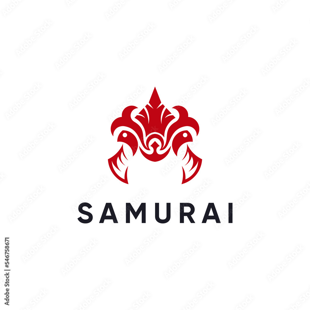Samurai Head Logo Design Inspiration
