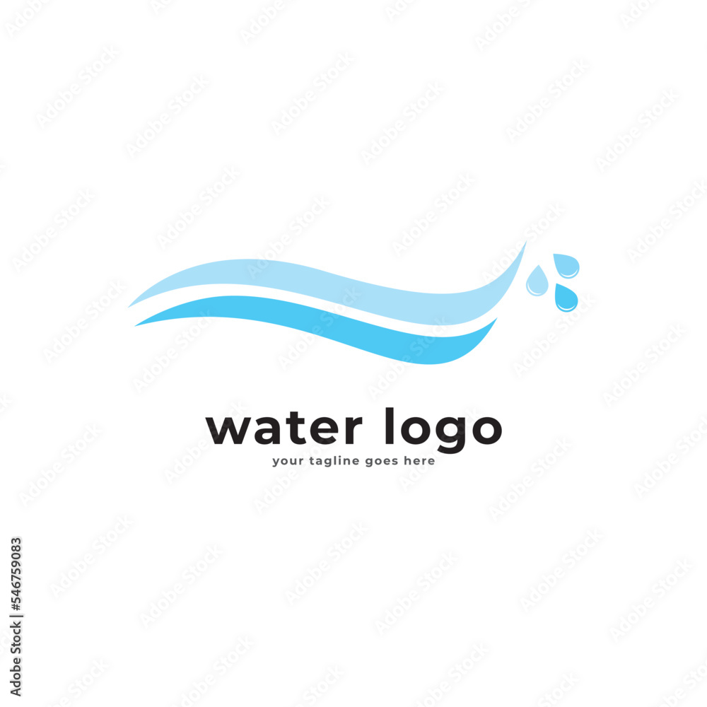 water logo icon vector template.
