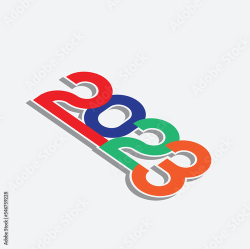 3D Isometric 2023 Art Font