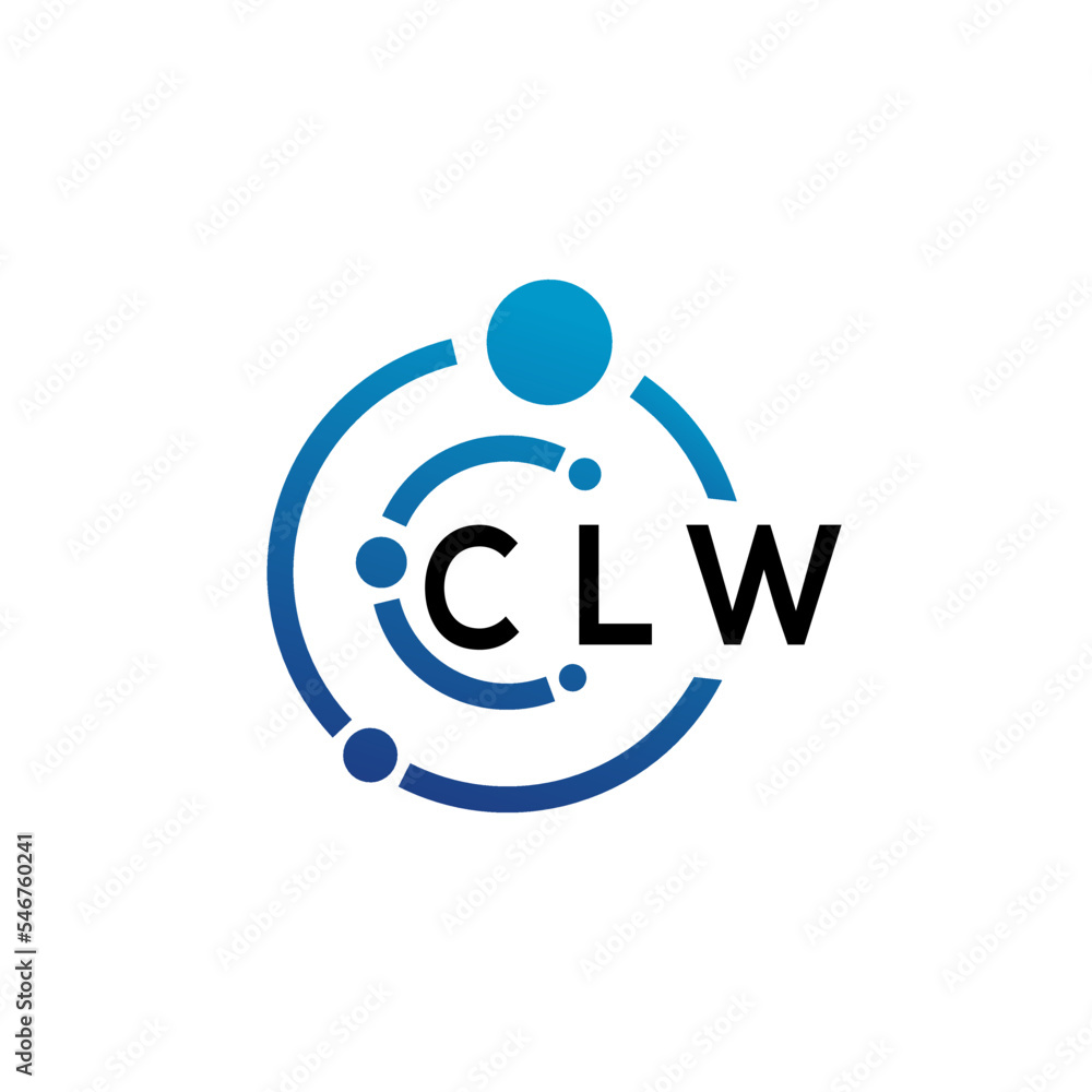 CLW letter logo design on white background. CLW creative initials letter logo concept. CLW letter design. CLW letter logo design on white background. CLW creative initials letter logo concept. CLW letter design.