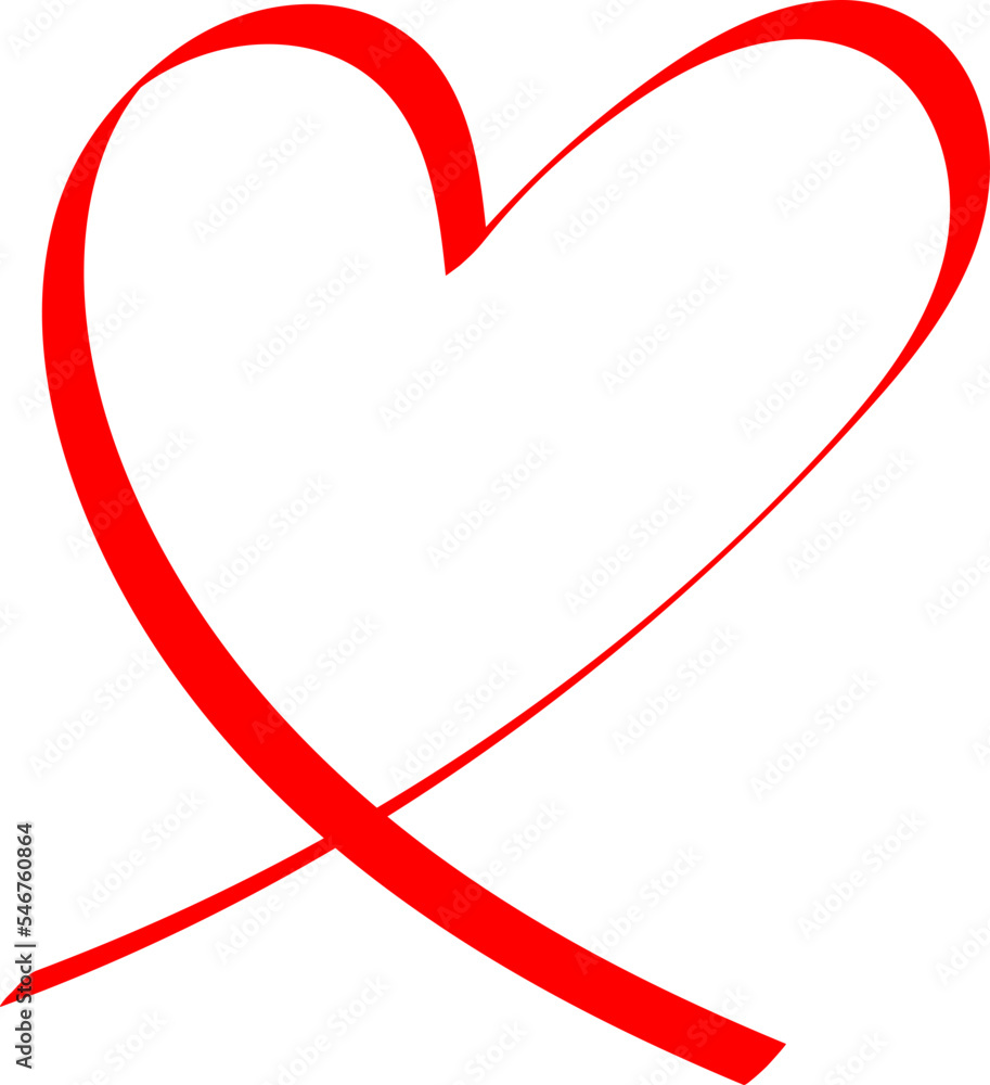 Red heart doodle Red heart doodle